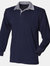 Front Row Mens Long Sleeve Sports Rugby Shirt (Black)