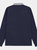 Front Row Mens Long Sleeve Sports Rugby Shirt (Navy/Slate collar)