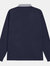 Front Row Mens Long Sleeve Sports Rugby Shirt (Navy/Slate collar)