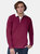 Front Row Mens Premium Long Sleeve Rugby Shirt/Top (Burgundy)