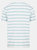 Front Row Mens Striped T-Shirt (White/Duck Egg Blue)