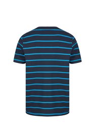 Front Row Mens Striped T-Shirt