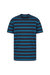 Front Row Mens Striped T-Shirt - Navy/Marine