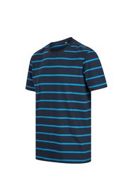 Front Row Mens Striped T-Shirt