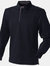 Front Row Mens Super Soft Long Sleeve Rugby Polo Shirt (Black) - Black
