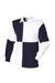 Front Row Quartered Rugby Sports Polo Shirt (White/Navy (White collar)) - White/Navy (White collar)