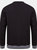 Front Row Unisex Adults Striped Cuff Sweatshirt (Black/Heather Gray)