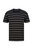 Unisex Adult Striped T-Shirt- Black/Khaki - Black/Khaki