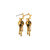 8-Ball Liquid Luck Drip Hoop Earrings - Gold