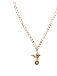 Mark 8-Ball Angel Charm Necklace