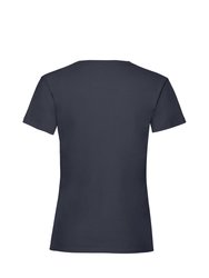 Big Girls Childrens Valueweight Short Sleeve T-Shirt - Deep Navy