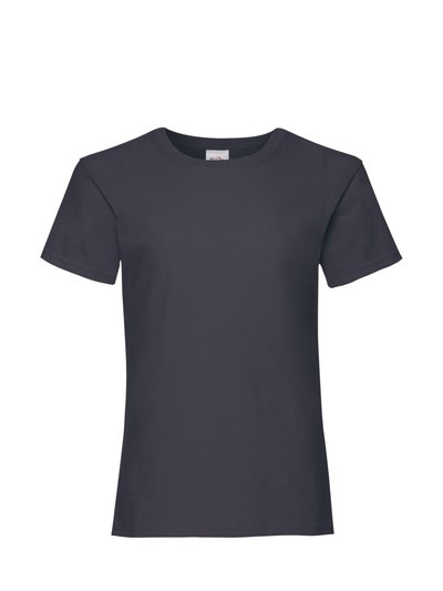 Fruit of the Loom Big Girls Childrens Valueweight Short Sleeve T-Shirt - Deep Navy product