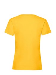 Big Girls Childrens Valueweight Short Sleeve T-Shirt - Sunflower