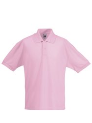 Childrens/Kids Big Girls 65/35 Pique Polo Shirt - Pack Of 2 - Light Pink - Light Pink