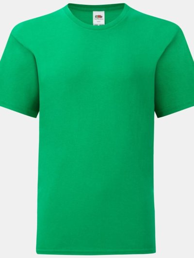 Fruit of the Loom Childrens/Kids Iconic T-Shirt - Kelly Green product