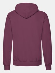 Fruit of the Loom Adults Unisex Classic Hooded Sweatshirt (Burgundy)