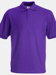 Fruit Of The Loom Childrens/Kids Big Girls 65/35 Pique Polo Shirt (Pack of 2) (Purple) - Purple