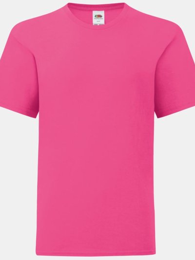Fruit of the Loom Fruit Of The Loom Childrens/Kids Iconic T-Shirt (Fuchsia Pink) product