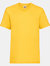 Fruit Of The Loom Childrens/Kids Little Boys Valueweight Short Sleeve T-Shirt (Pack of 2) (Sunflower) - Sunflower