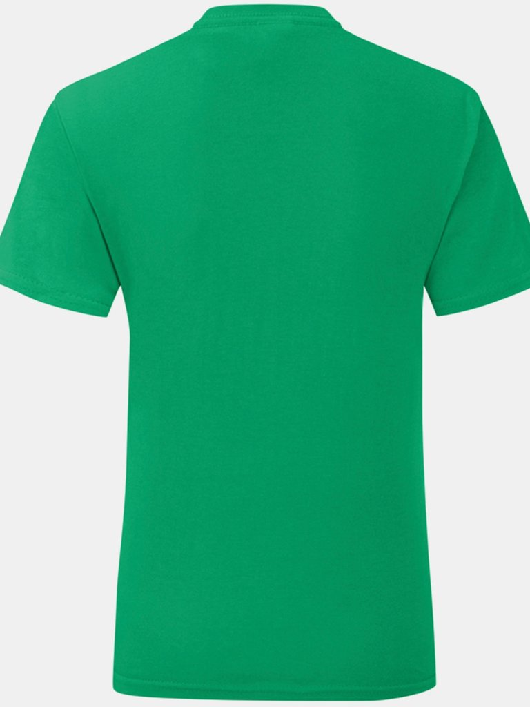 Fruit Of The Loom Girls Iconic T-Shirt (Kelly Green)