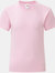 Fruit Of The Loom Girls Iconic T-Shirt (Light Pink) - Light Pink
