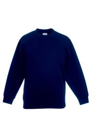 Fruit Of The Loom Kids Big Girls Premium 70/30 Sweatshirt (Deep Navy) - Deep Navy