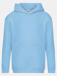 Fruit Of The Loom Kids Unisex Premium 70/30 Hooded Sweatshirt / Hoodie (Sky Blue) - Sky Blue