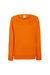 Fruit OF The Loom Ladies Fitted Lightweight Raglan Sweatshirt (240 GSM) - Orange