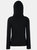 Fruit Of The Loom Ladies Lady Fit Hooded Sweatshirt / Hoodie (Black)