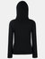 Fruit Of The Loom Ladies Lady Fit Hooded Sweatshirt / Hoodie (Black)