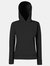 Fruit Of The Loom Ladies Lady Fit Hooded Sweatshirt / Hoodie (Black)