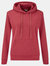 Fruit Of The Loom Ladies Lady Fit Hooded Sweatshirt / Hoodie (Heather Red) - Heather Red