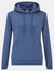 Fruit Of The Loom Ladies Lady Fit Hooded Sweatshirt / Hoodie (Heather Royal) - Heather Royal