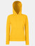 Fruit Of The Loom Ladies Lady Fit Hooded Sweatshirt / Hoodie (Sunflower)