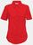 Fruit Of The Loom Ladies Lady-Fit Short Sleeve Poplin Shirt (Red) - Red