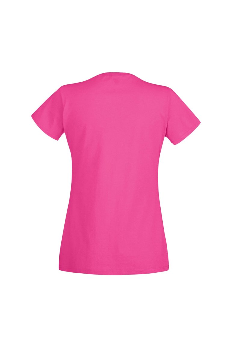 Fruit Of The Loom Ladies/Womens Lady-Fit Valueweight Short Sleeve T-Shirt (Fuchsia)