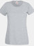 Fruit Of The Loom Ladies/Womens Lady-Fit Valueweight Short Sleeve T-Shirt (Heather Gray) - Heather Gray