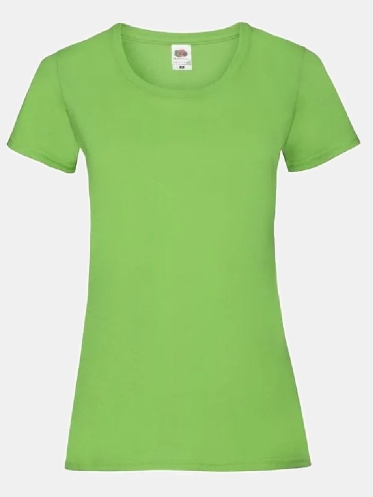 Fruit Of The Loom Ladies/Womens Lady-Fit Valueweight Short Sleeve T-Shirt (Lime) - Lime