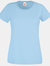 Fruit Of The Loom Ladies/Womens Lady-Fit Valueweight Short Sleeve T-Shirt (Pack (Sky Blue) - Sky Blue