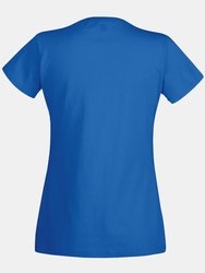 Fruit Of The Loom Ladies/Womens Lady-Fit Valueweight Short Sleeve T-Shirt (Royal)