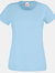 Fruit Of The Loom Ladies/Womens Lady-Fit Valueweight Short Sleeve T-Shirt (Sky Blue) - Sky Blue