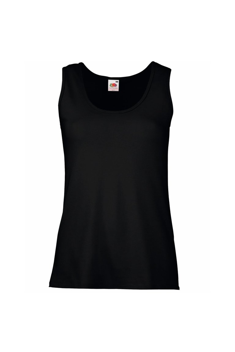 Fruit Of The Loom Ladies/Womens Lady-Fit Valueweight Vest (Black) - Black