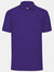 Fruit Of The Loom Mens 65/35 Pique Short Sleeve Polo Shirt (Purple) - Purple