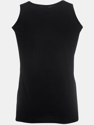 Fruit Of The Loom Mens Athletic Sleeveless Vest/Tank Top (Black)