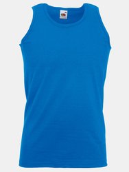 Fruit Of The Loom Mens Athletic Sleeveless Vest/Tank Top - Royal