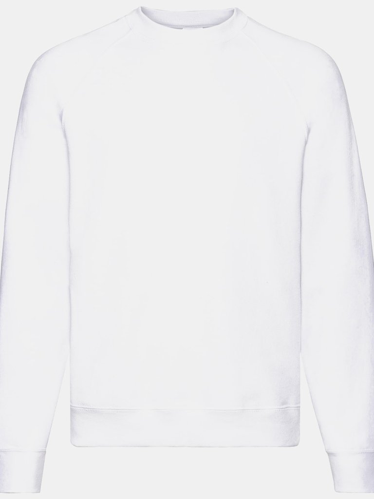 Fruit of the Loom Mens Classic 80/20 Raglan Sweatshirt (White) - White