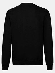 Fruit of the Loom Mens Classic 80/20 Set-in Sweatshirt (Black)