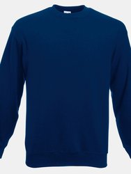 Fruit of the Loom Mens Classic 80/20 Set-in Sweatshirt (Navy) - Navy