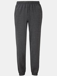 Fruit Of The Loom Mens Elasticated Cuff Jog Pants/Jogging Bottoms (Dark Heather) - Dark Heather