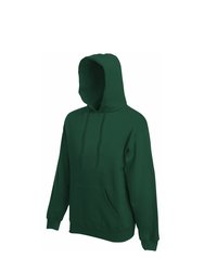 Fruit Of The Loom Mens Hooded Sweatshirt/Hoodie (Bottle Green)